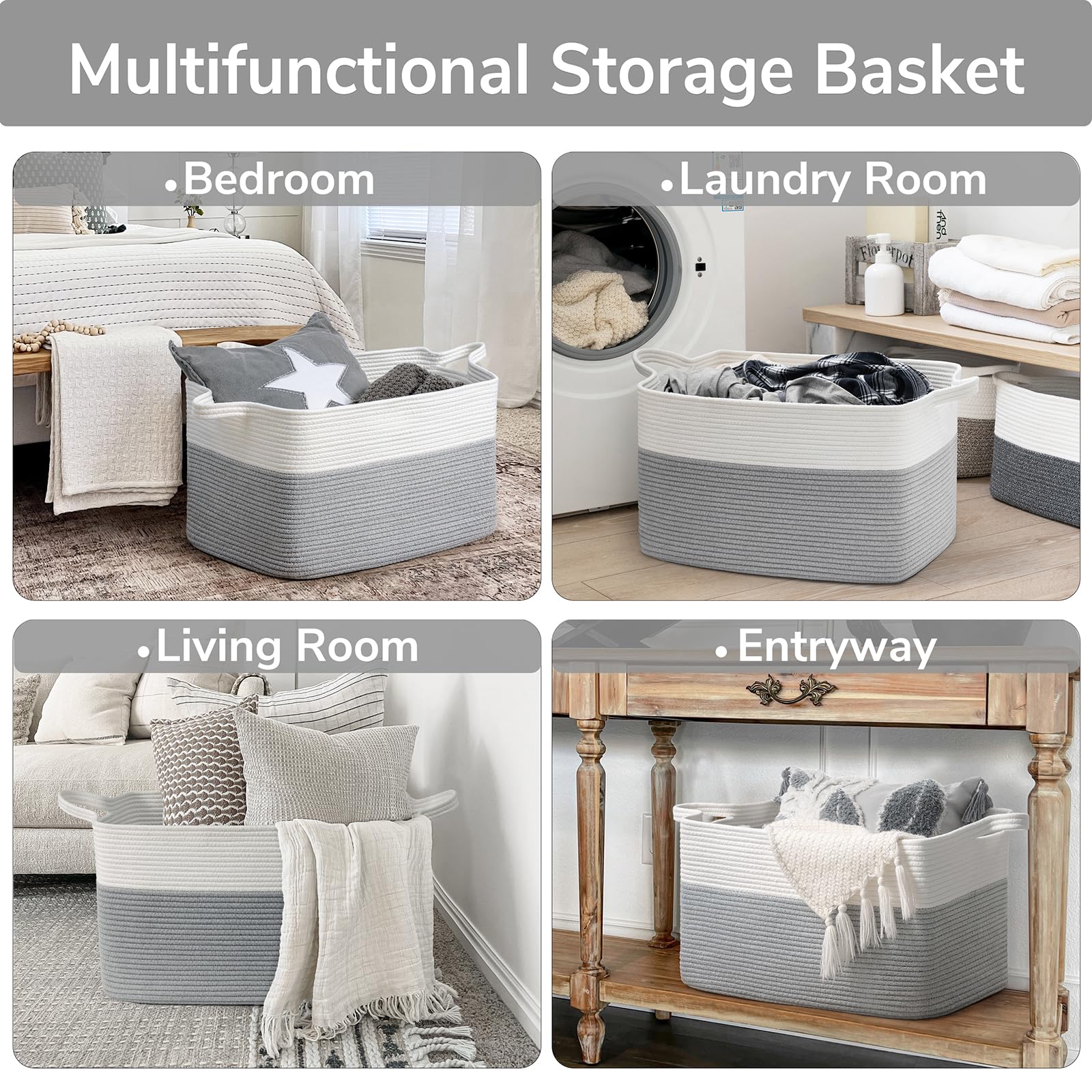 Goodpick basket in nursery with plush toys for organized playroom storage.