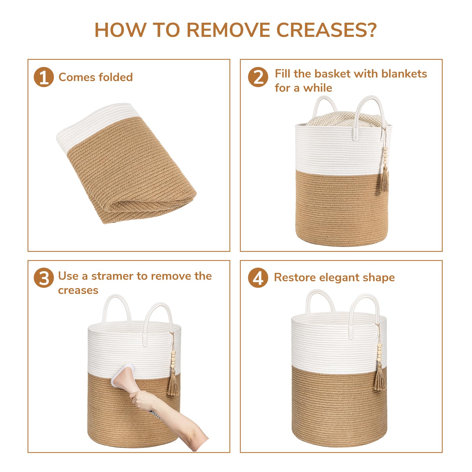 Goodpick woven laundry basket linen-storage illustrates versatile use for towels or toys
