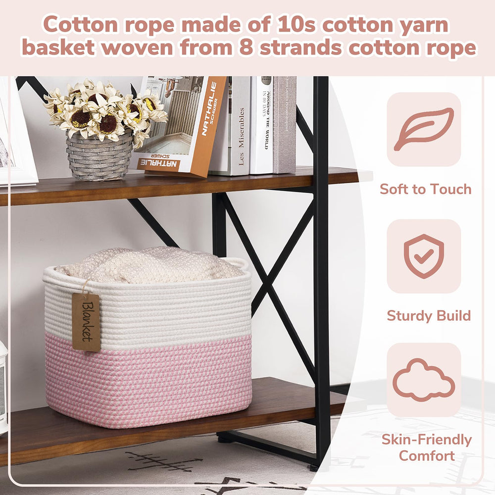 Goodpick Woven Storage Basket folded shape demonstrates quick reshaping after use