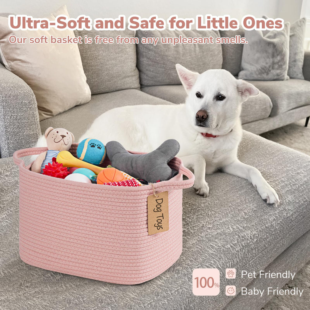 Goodpick woven storage basket laundry-organization ideal for laundry supplies on shelves.