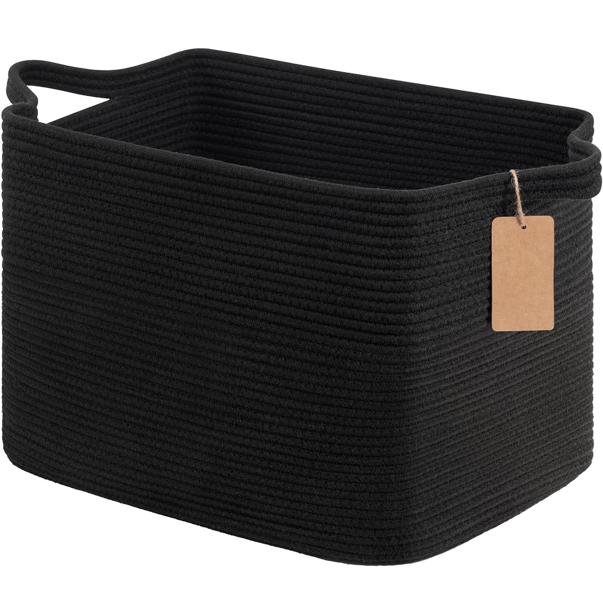 Goodpick woven storage basket in 18x14x12 size ideal for blanket storage.