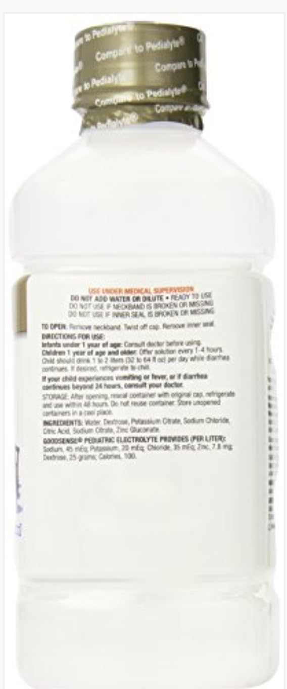 GoodSense electrolyte solution pour demonstrates quick rehydration in real-life use