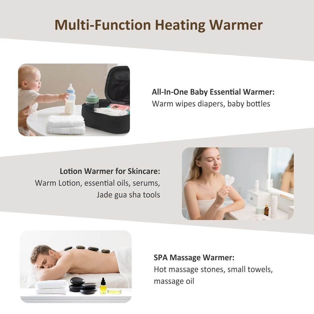 Goodtar baby care on-the-go solution keeps essentials warm and ready.