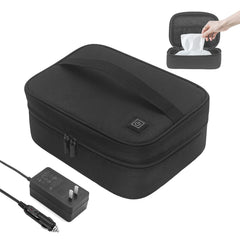 Goodtar baby wipe warmer front view highlighting portable warmth for on-the-go care.