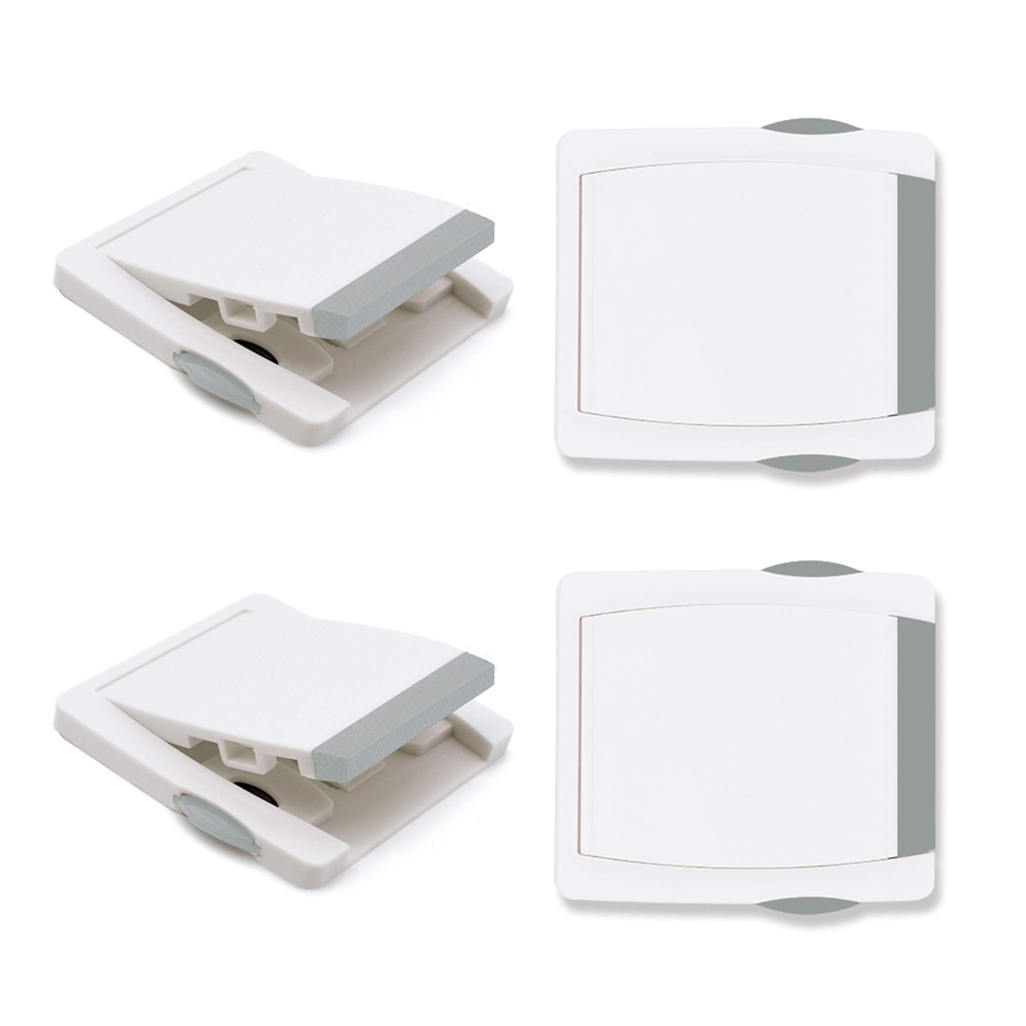Goodv child proof window lock closeup showing durable grey pack