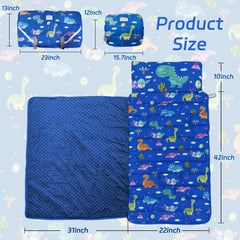 Googgoing nap mat blanket roll-up with storage straps for tidy setup.
