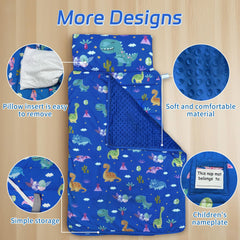 Googgoing nap mat removable pillow for quick cleaning and comfort.
