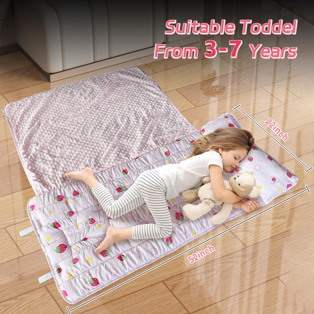 Googgoing nap mat close-up showing durable stitching detail