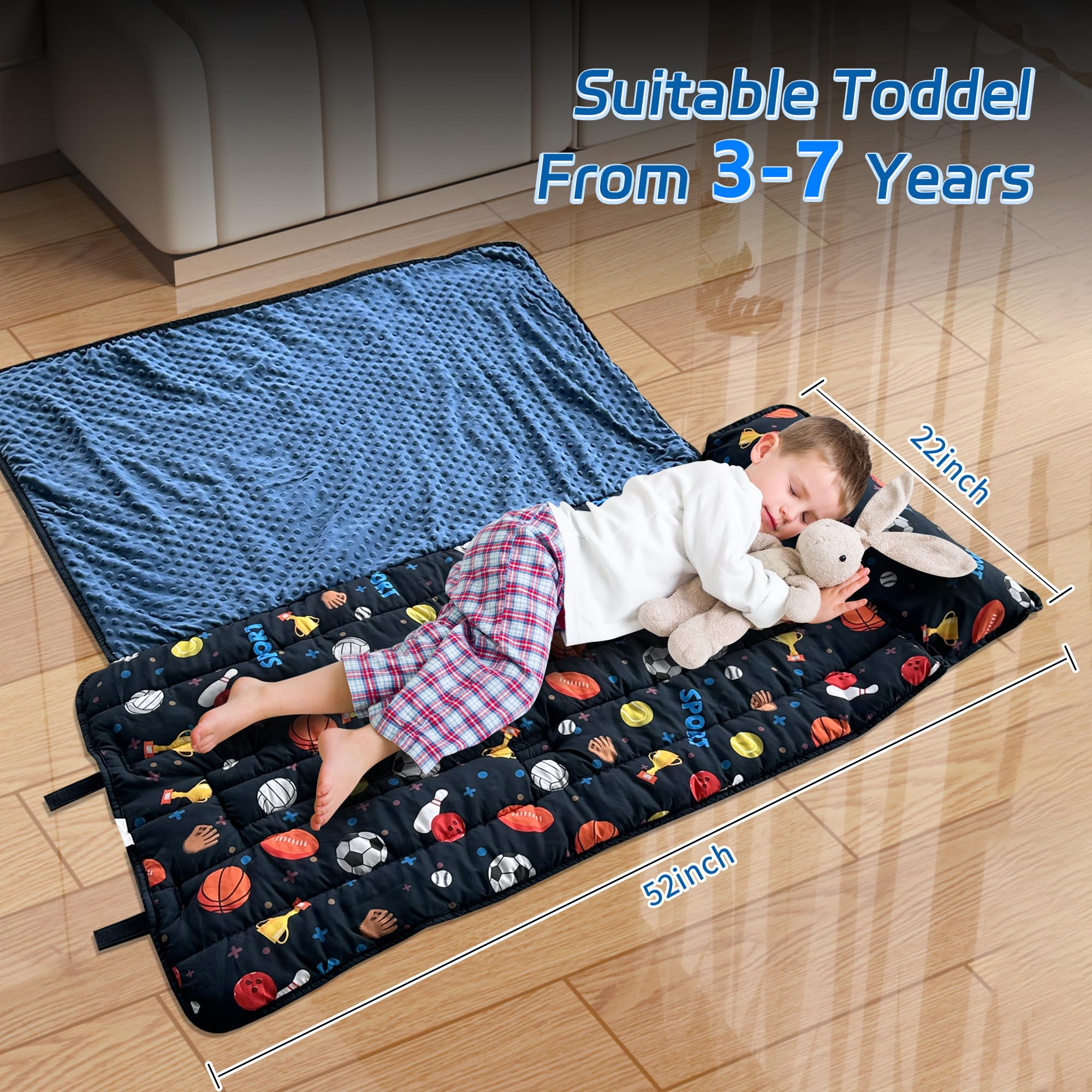 Googgoing nap mat suitable for travel and camping with a soft sleep surface.