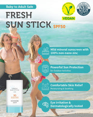 GOONGBE Fresh Sun Stick application demonstrates easy glide and quick coverage.