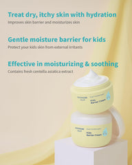 GOONGBE barrier-cream-ingredients-centella emphasizes soothing hydration for delicate skin.