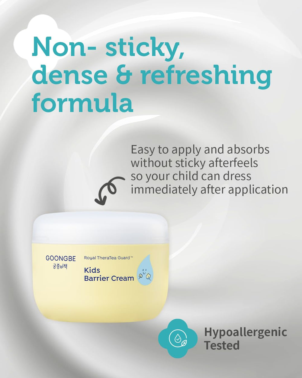 GOONGBE barrier-cream-royal-theratea-guard highlights natural ingredient protection.