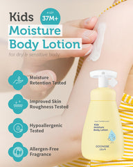 GOONGBE Kids lotion bottle-dispense shows 24-hour moisture for dry skin