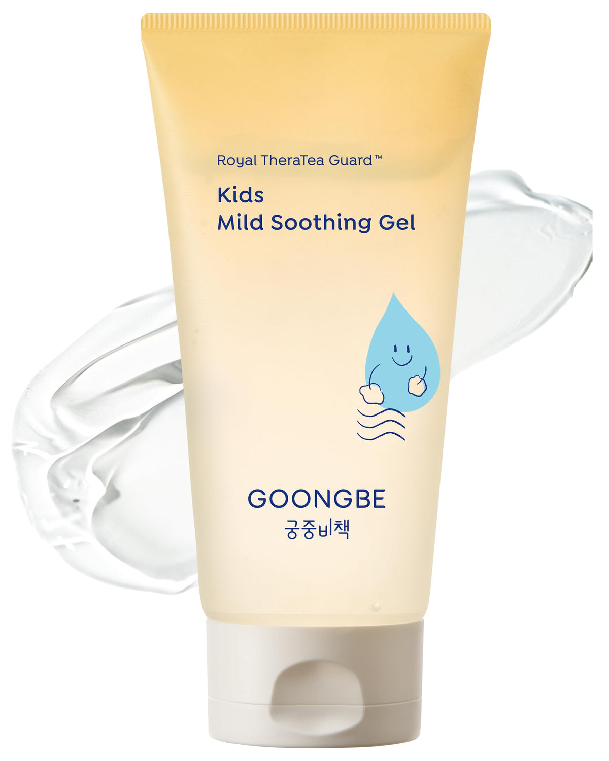 GOONGBE Kids' Mild Soothing Gel on the face for gentle, fast cooling after sun