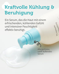 GOONGBE Pri-mmune Red Serum gel texture swirl for refreshing moisture.