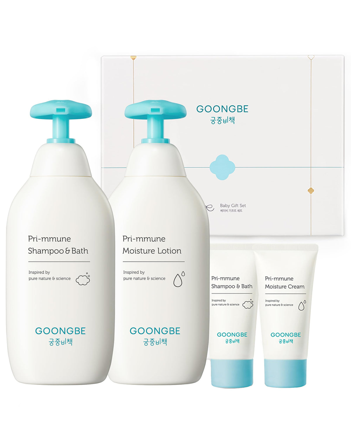 GOONGBE Baby Shampoo bottle shown for gentle cleansing during bath time
