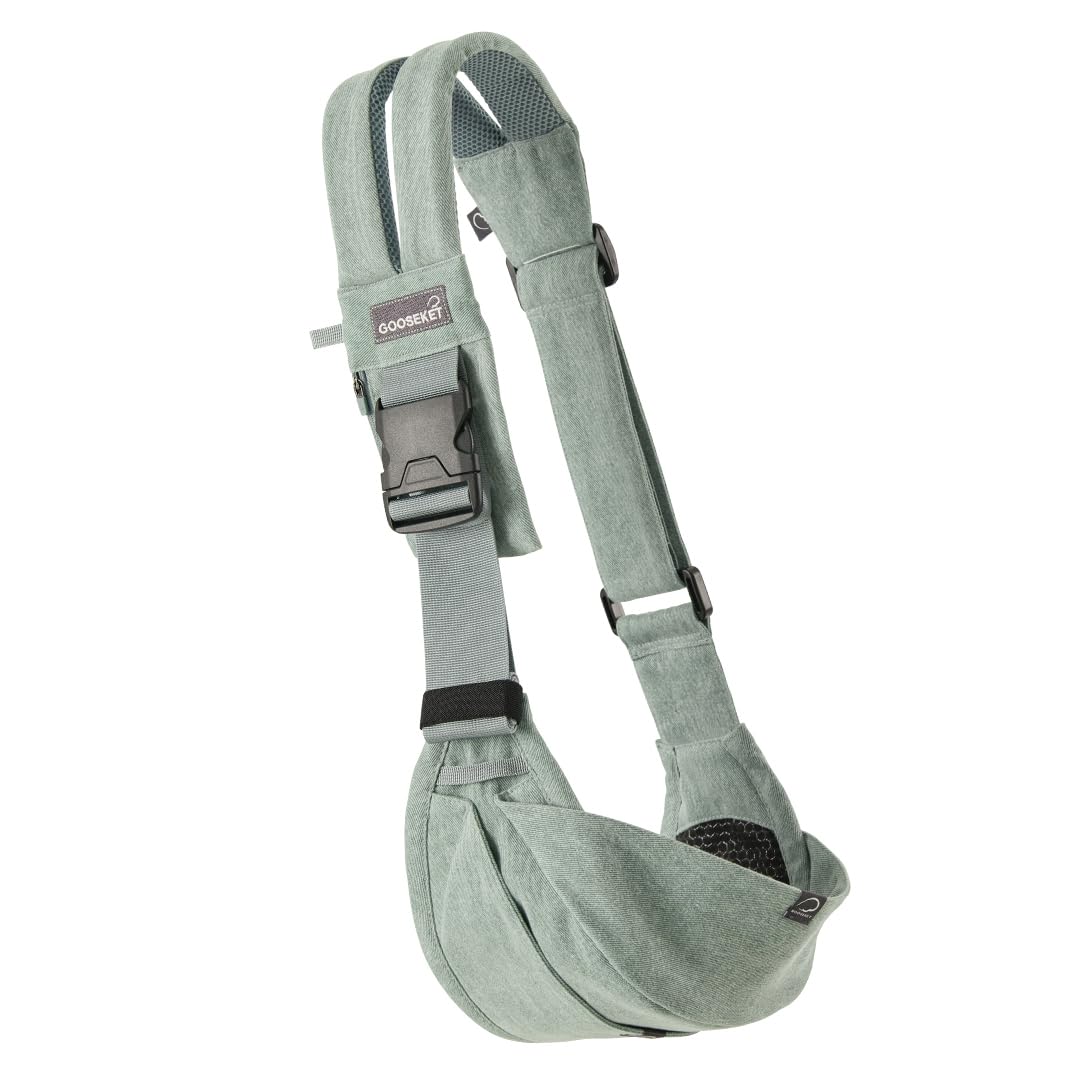GOOSEKET 365 toddler carrier mint compact design supports hands-free outings