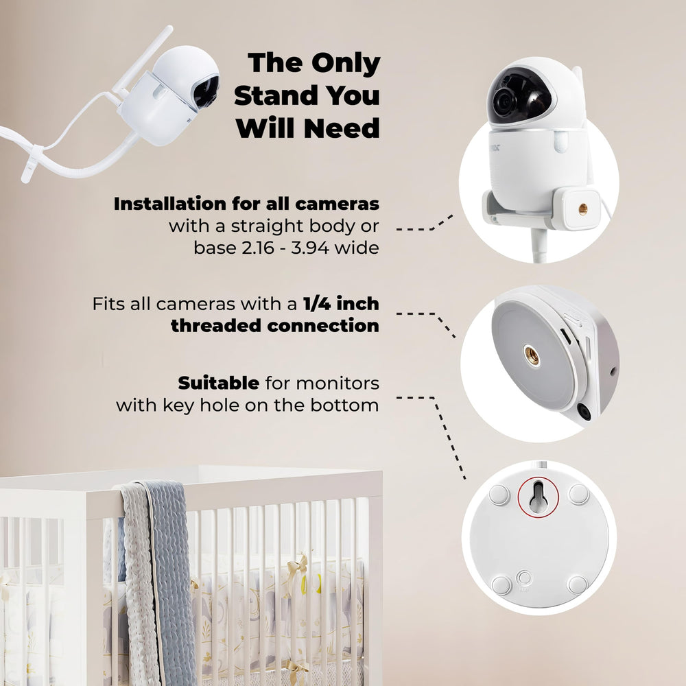 Goozie gooseneck arm offers precise angle and tilt for no blind spots