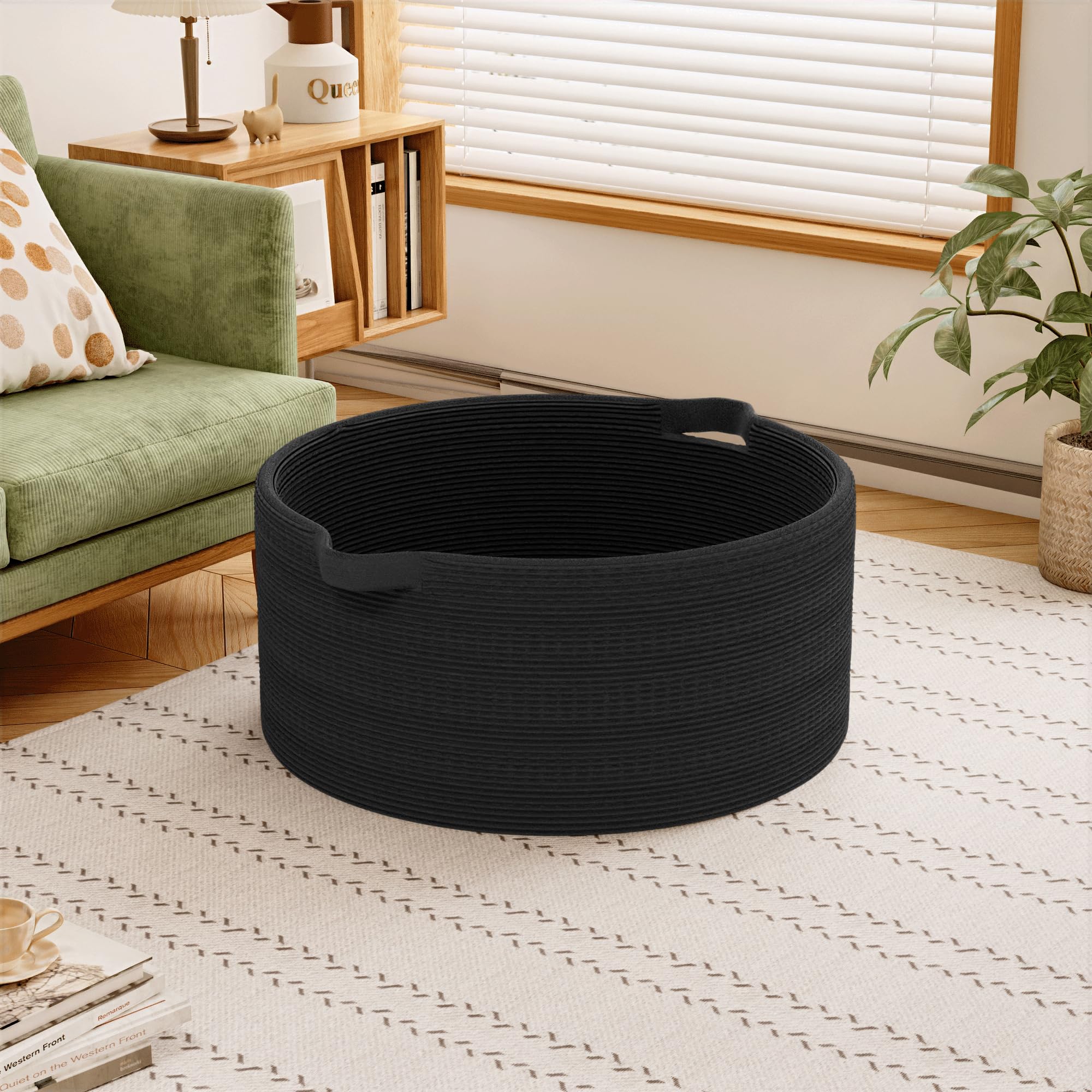 GOPAS 125L blanket basket dimensions 25x16 inches for oversized storage