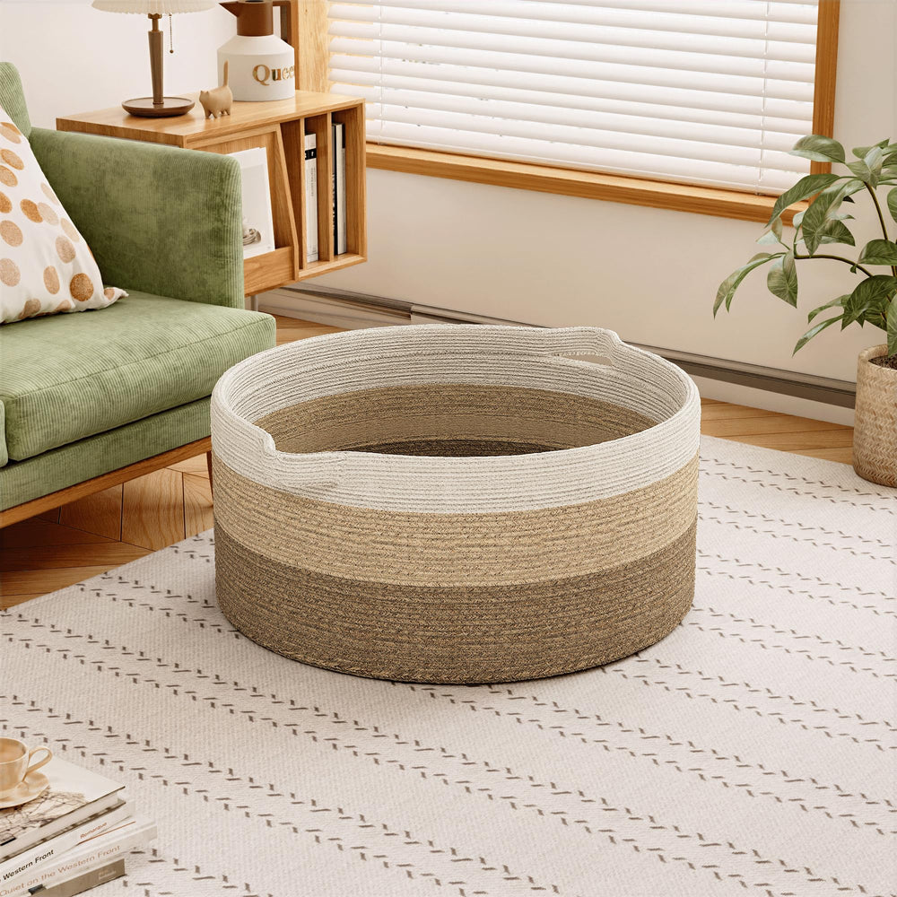 GOPAS 125L blanket basket handles for easy transport and versatile use.