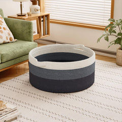 GOPAS 125L blanket basket open top with towels, easy laundry access