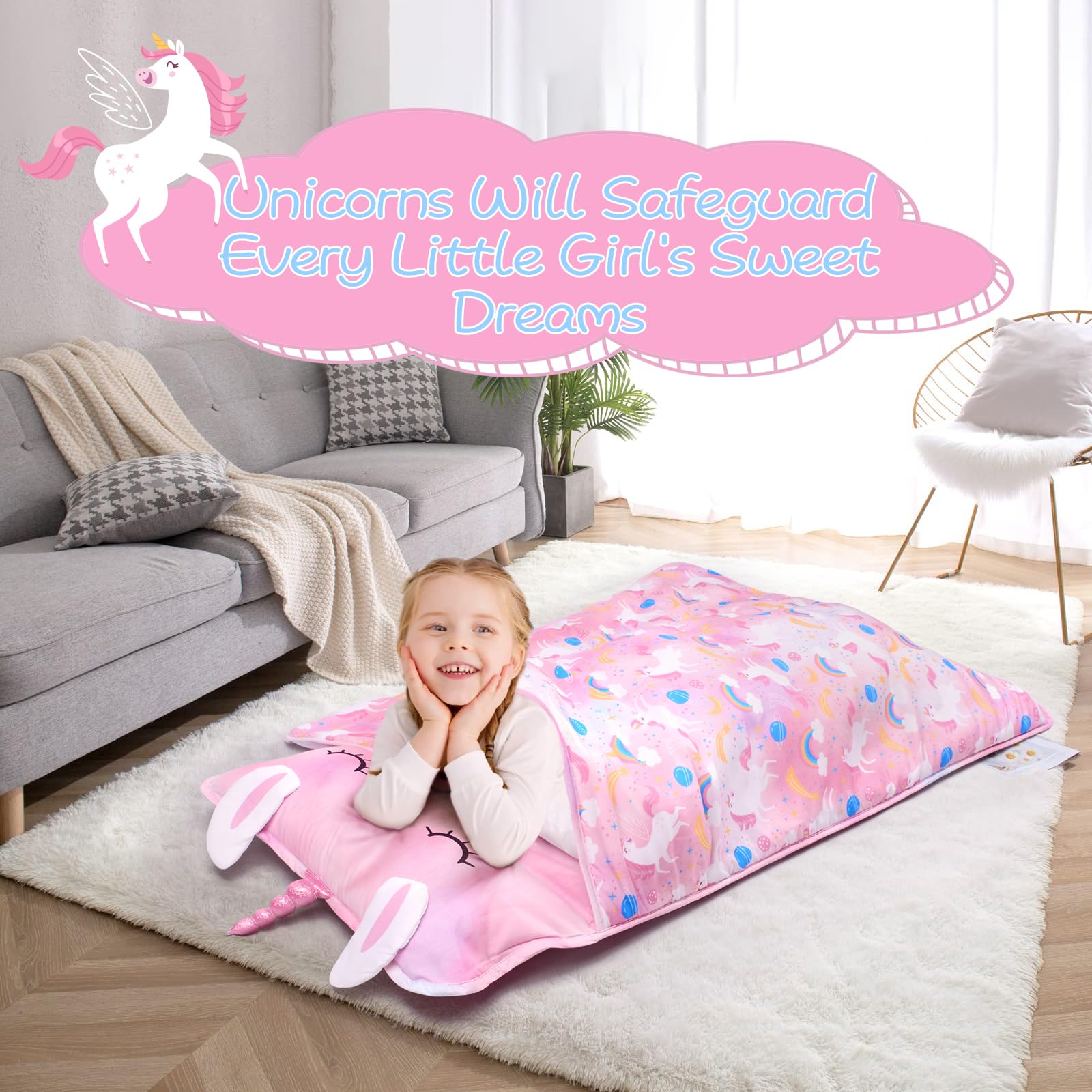 GOPHRALOVE nap mat size 53x21 inches fits toddlers