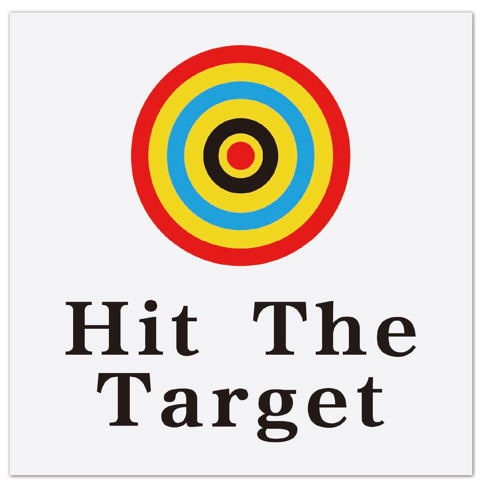 GORGECRAFT Hit The Target toilet stickers yellow pack for bathroom aiming practice