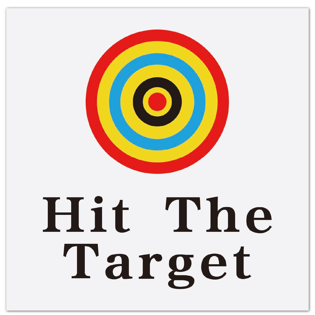 GORGECRAFT Hit The Target toilet stickers yellow pack for bathroom aiming practice