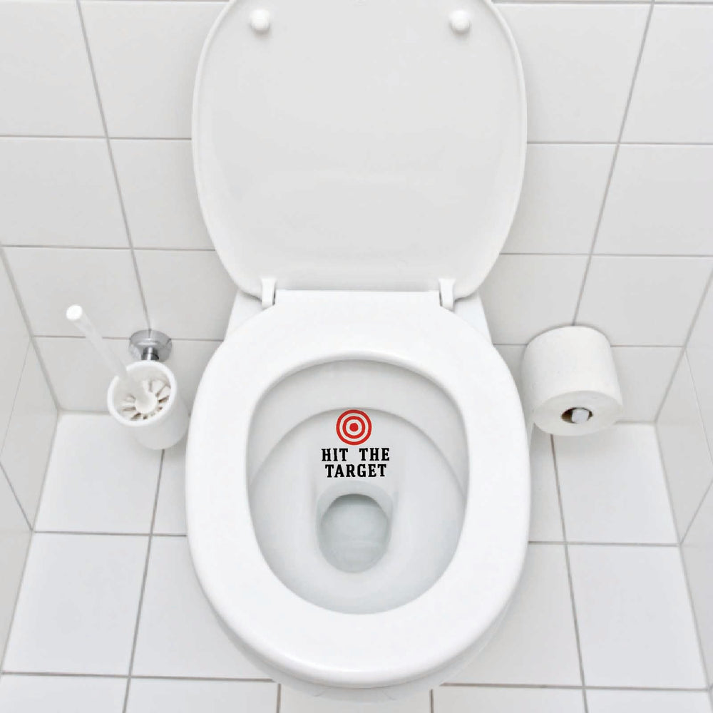 GORGECRAFT toilet target stickers bathroom use showing damp environment suitability