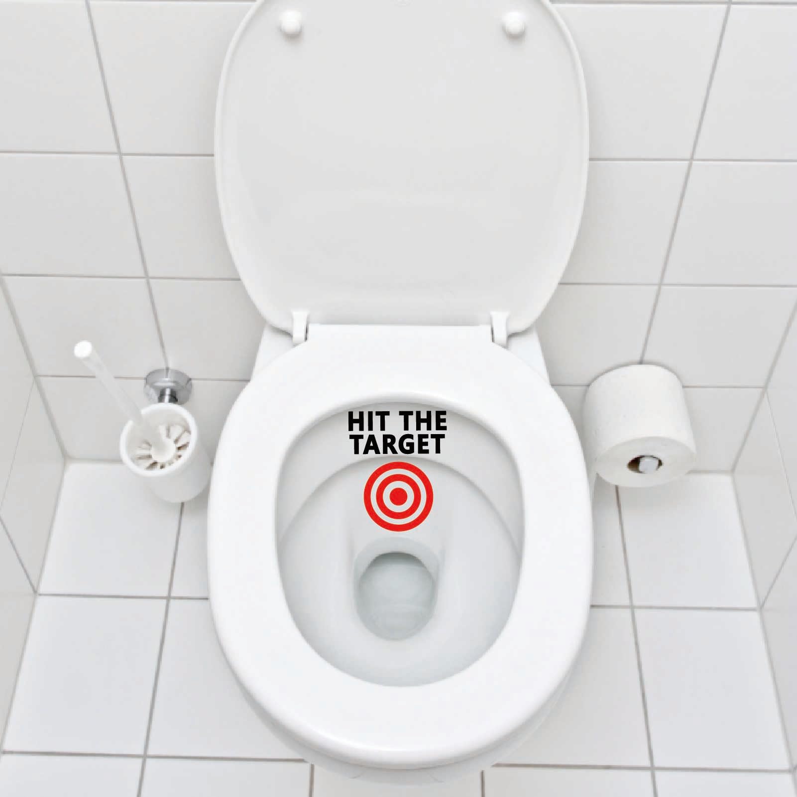 GORGECRAFT compact toilet target stickers suitable for home and public restrooms.