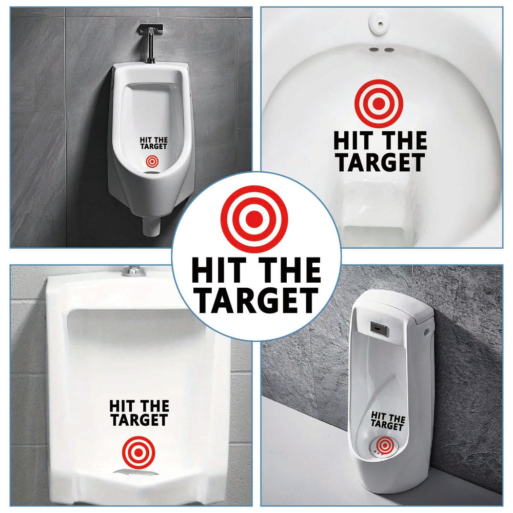 GORGECRAFT versatile decals for toilets, urinals, and lavatories in busy restrooms.