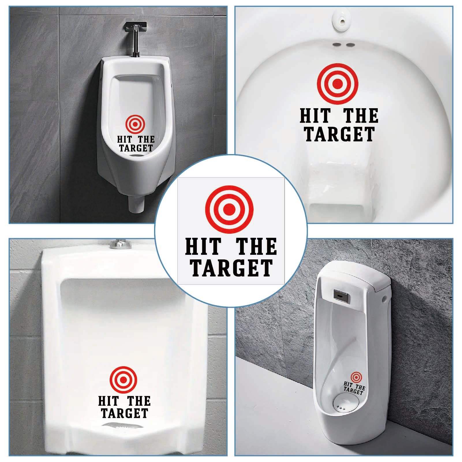 GORGECRAFT toilet target stickers public application for bars and hotels