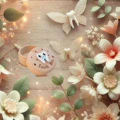 Gormenland compact-size tooth keepsake box, ideal for small teeth storage.