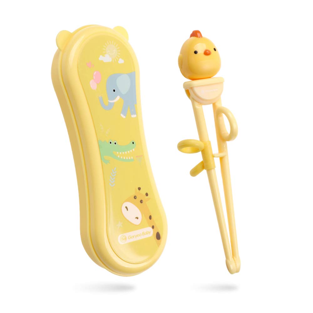 Goryeo Baby training chopsticks with yellow case ideal for travel and practice