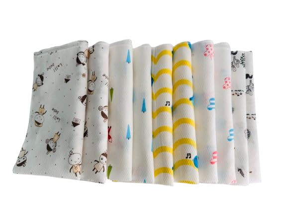 gosari baby handkerchiefs 14x14 front view, soft daily wear for kids