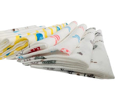 gosari baby handkerchiefs 14x14 pack after washing, durable and easy-care