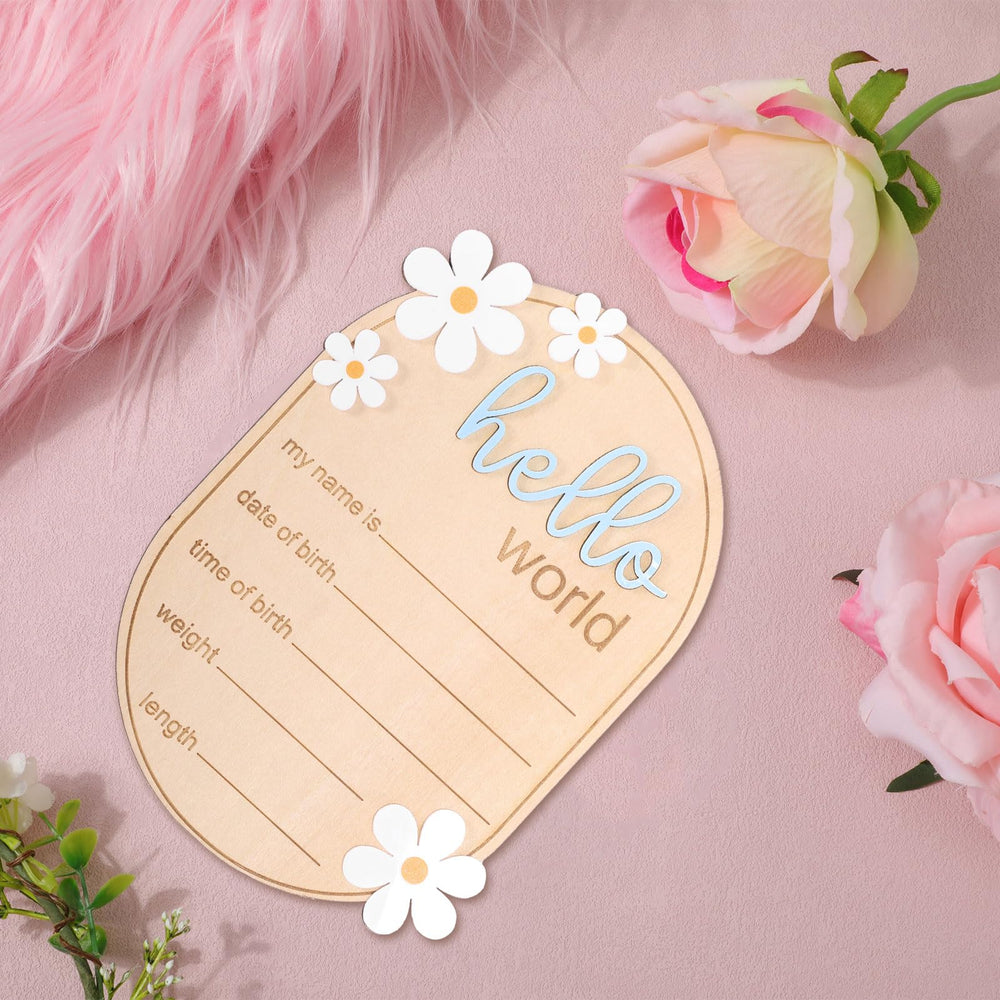 Gosknor baby shower photo prop ideal for gender reveals and keepsake moments.