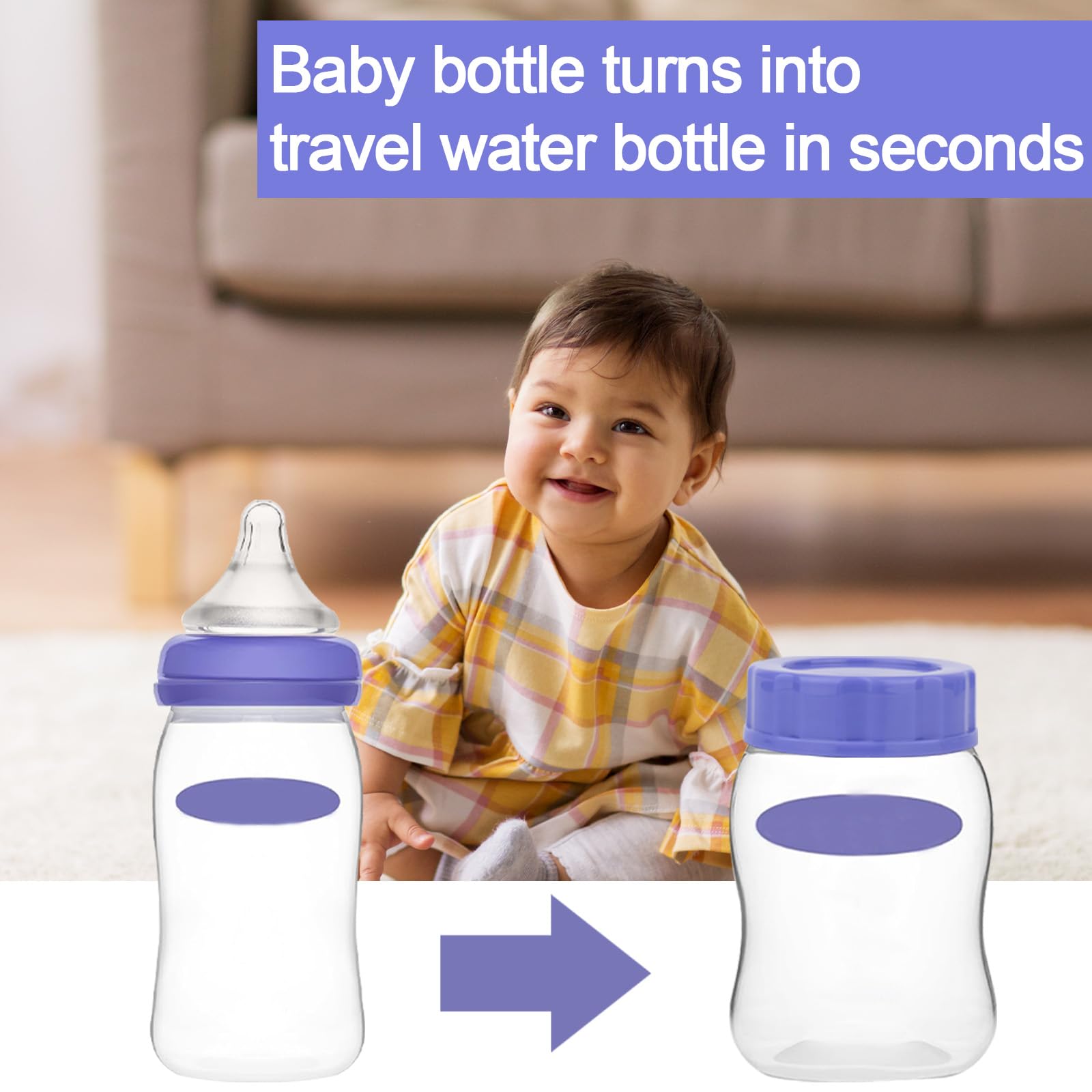 Gosknor bottle cap travel-use shows quick conversion to travel water or snacks.