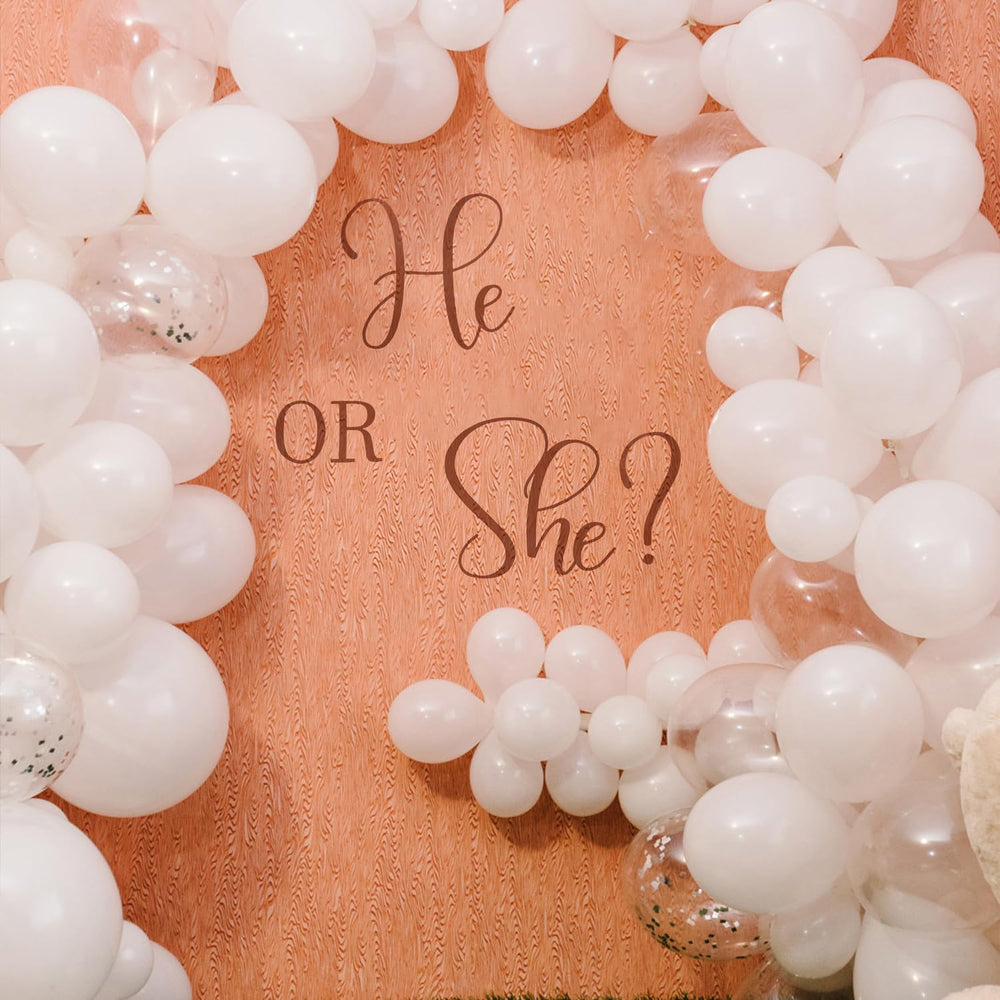 Gosknor packaging image highlights the ready-to-use gender reveal sticker
