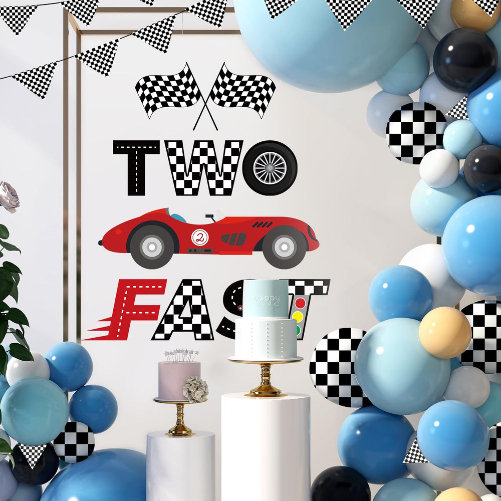 Gosknor photo backdrop decal offers a ready-made scene for fun birthday pictures.