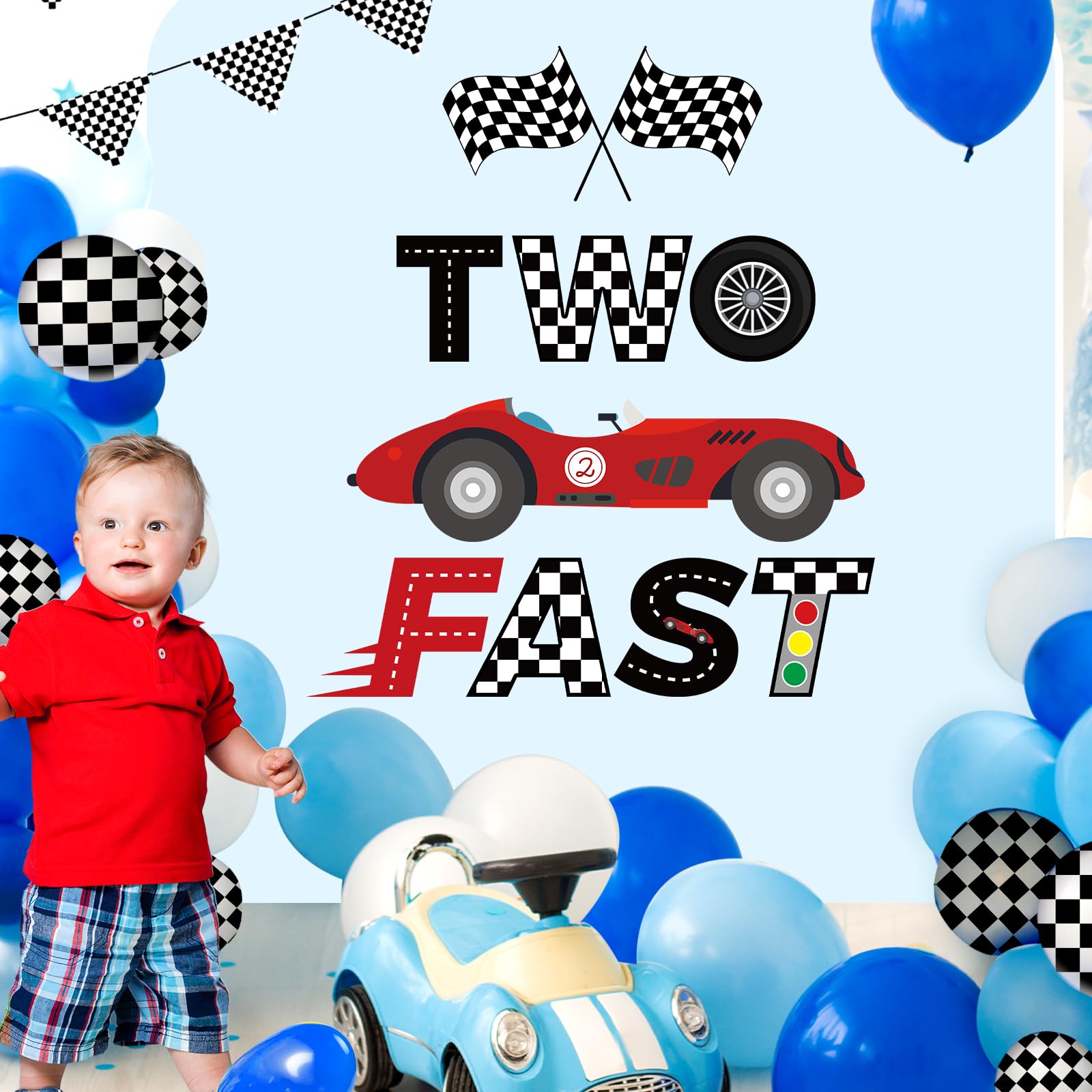 Gosknor racing theme checkered design enhances wall decor with classic race vibes.