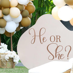 Gosknor self-adhesive gender reveal decal demonstrates simple, damage-free attachment