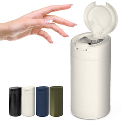 Gosnold Wipes Dispenser Cream on countertop keeps wipes accessible and clutter-free.