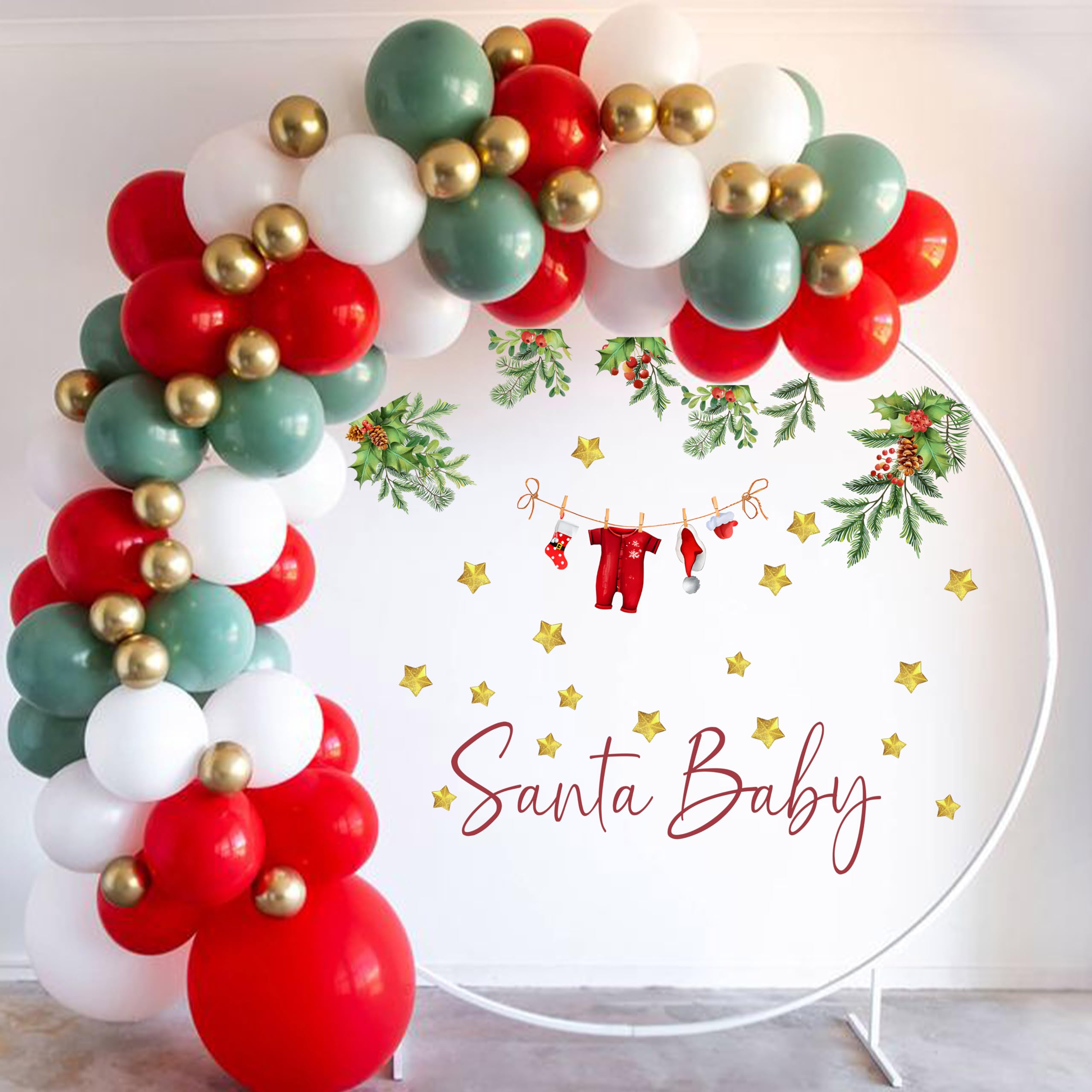 Gostman Santa Baby wall decal is easy to apply on smooth surfaces.