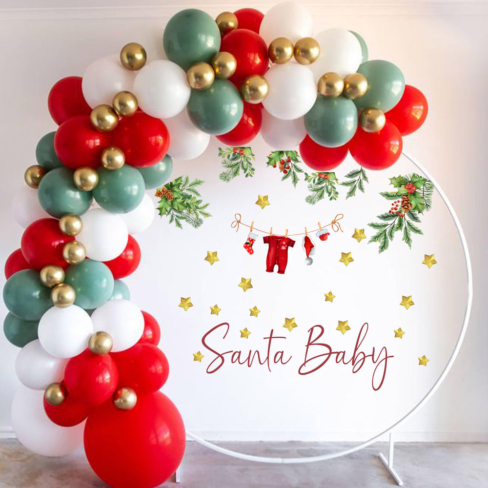 Gostman Santa Baby wall decal is easy to apply on smooth surfaces.