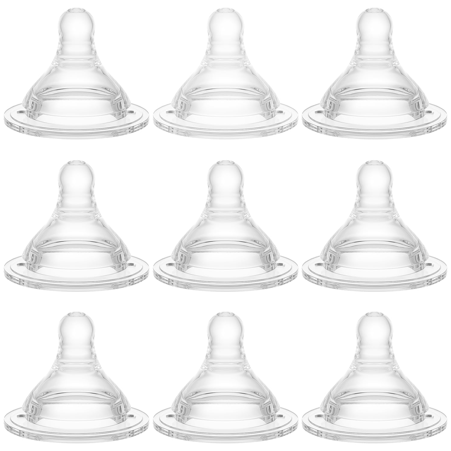 Gotocut Bottle Nipples Level 2 closeup showing wide-neck compatibility for versatile use.