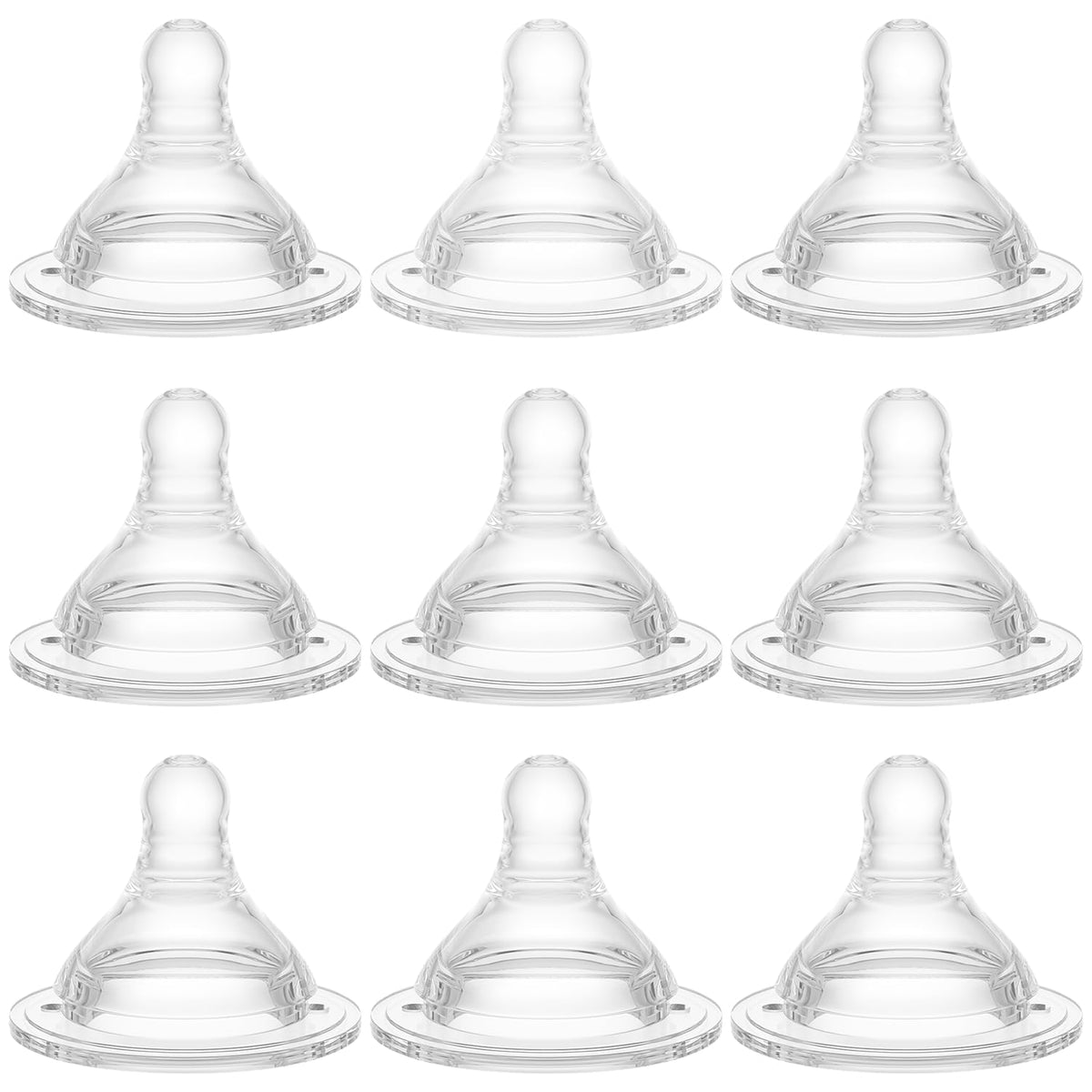 Gotocut Bottle Nipples Level 2 closeup showing wide-neck compatibility for versatile use.