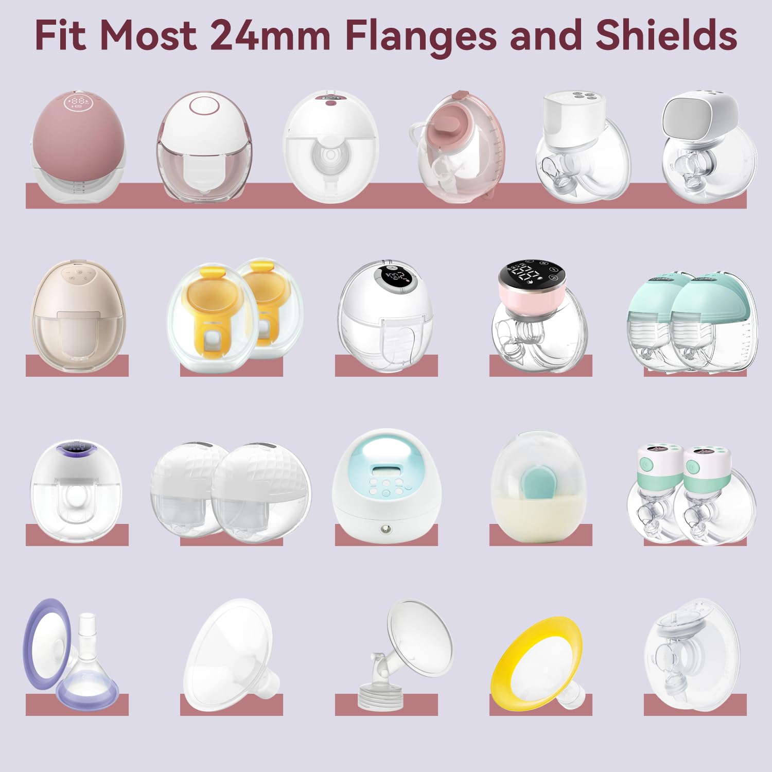 Gotocut flange inserts 19mm provide snug support for medium flanges for daily pumping.