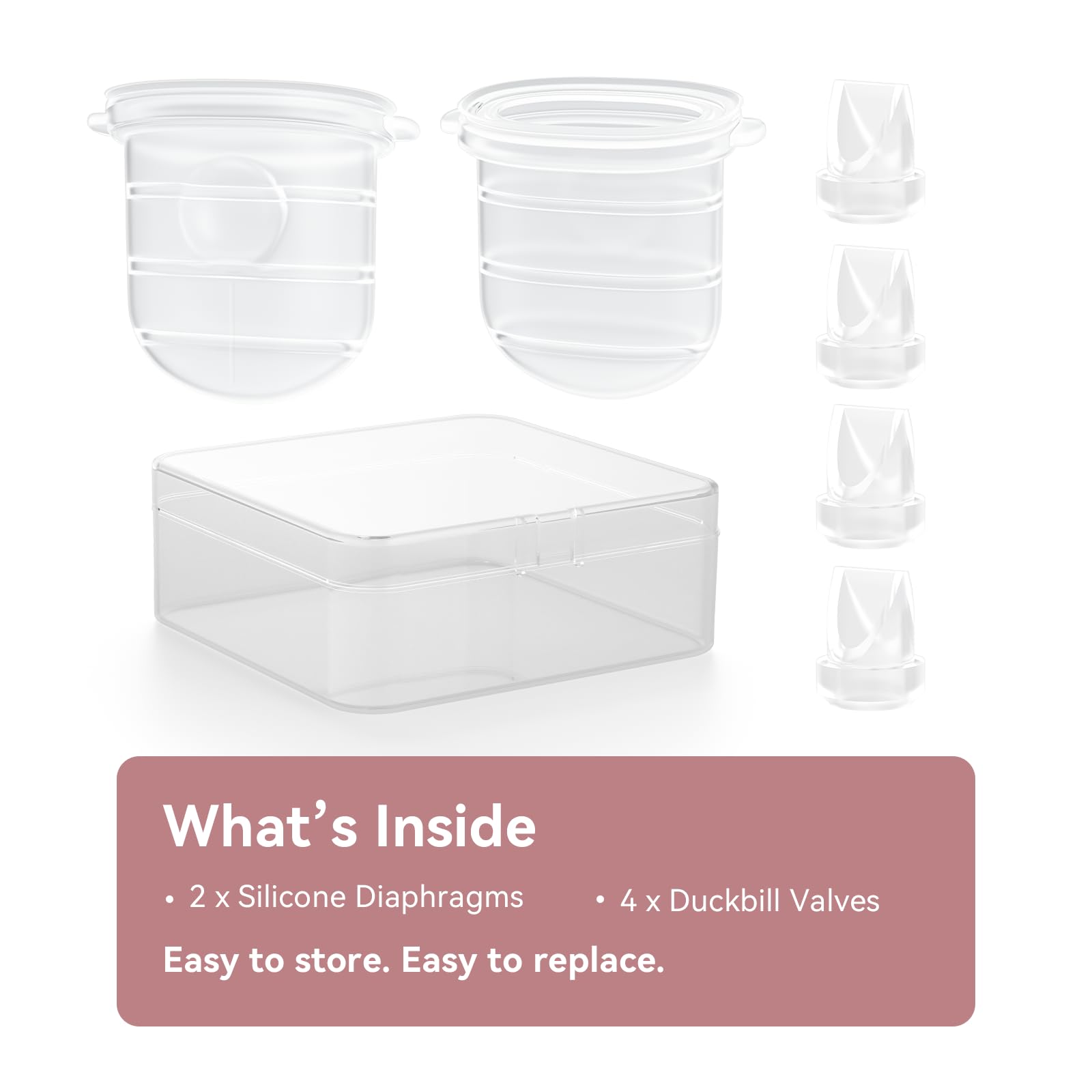 Gotocut packaging includes two diaphragms and four valves for steady supply.