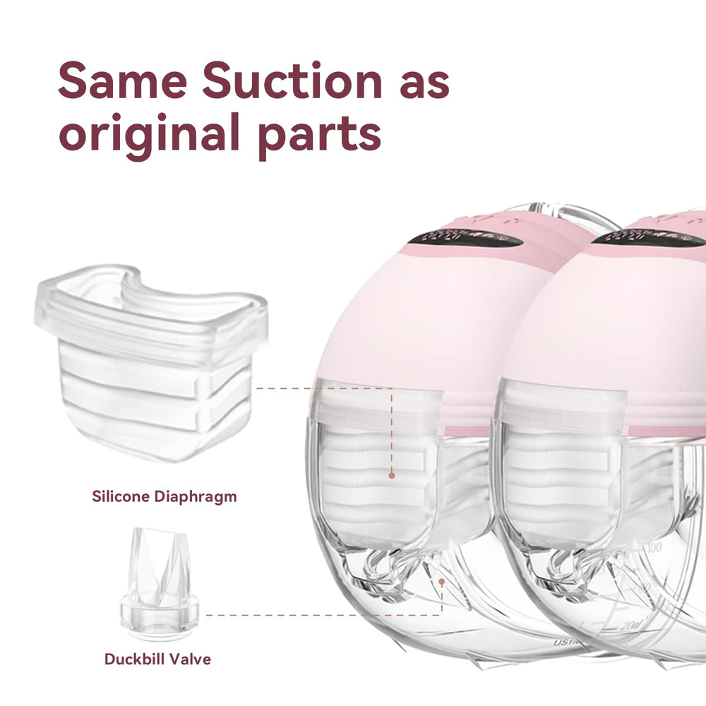 Gotocut silicone diaphragm assembly promotes reliable suction during wearable pumping sessions